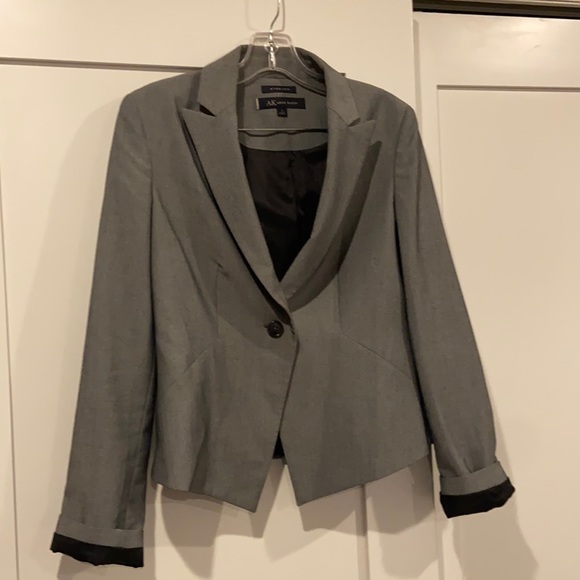 Grey Anne Klein stretch blazer - Picture 1 of 6